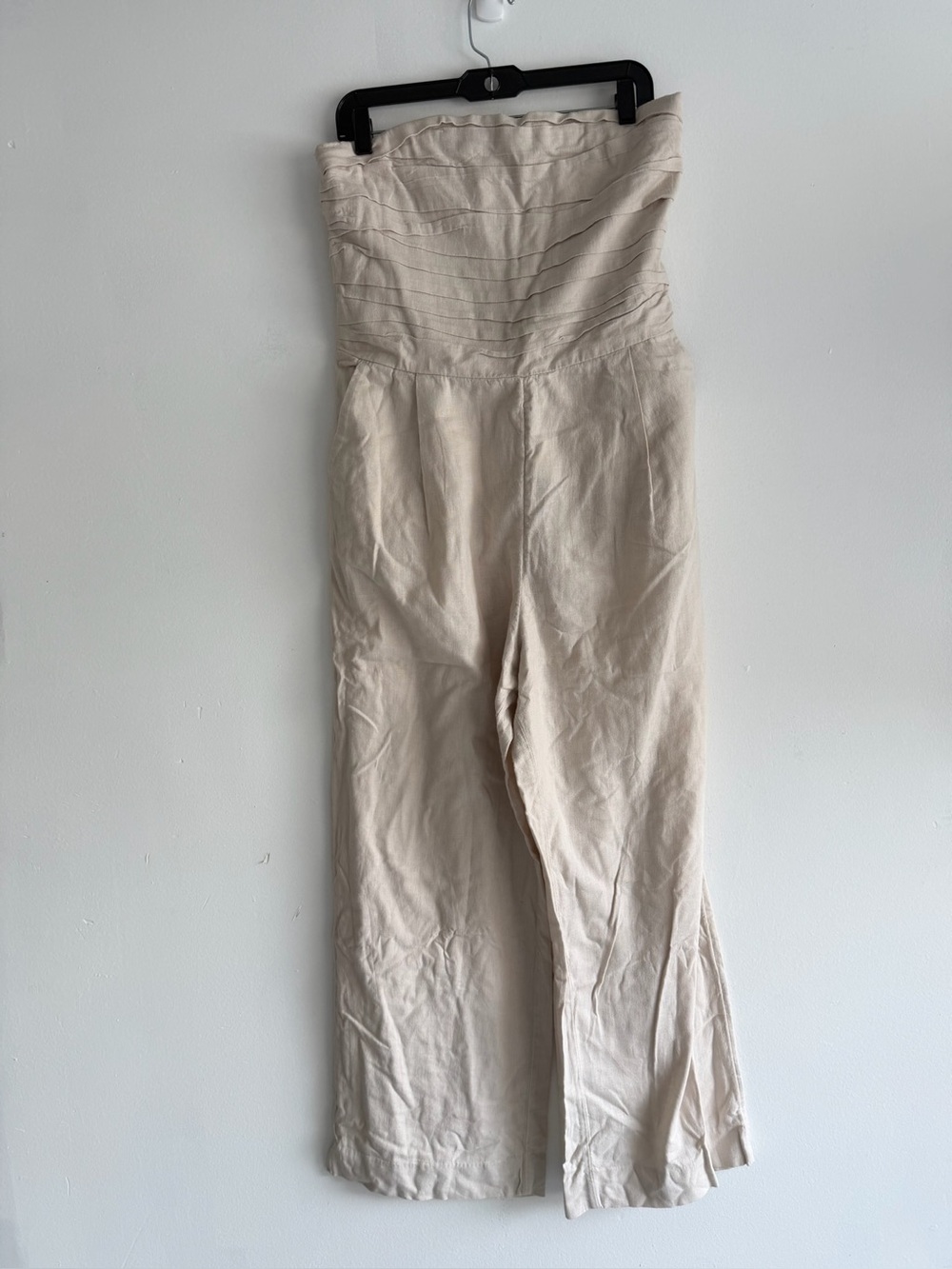 Abercrombie & Fitch Emerson Linen Blend Strapless Jumpsuit Large 8687 - Picture 4 of 11